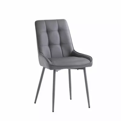 Sabine Grey PU Leather Dining Chair